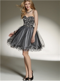 Eye Catching Sweetheart Lace Up Short Prom Cocktail Dress