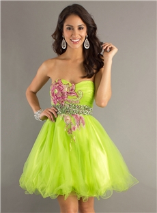 Boutique Sweetheart Beading Zipper Up Short Prom Cocktail Dress