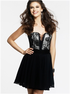 Attractive Sweetheart Lace Up Short Prom Cocktail Dress
