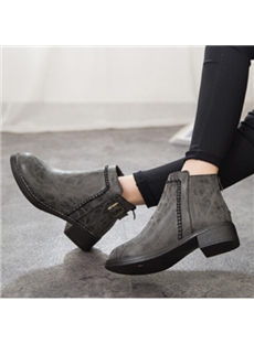 Remarkable Side Buckles Decorated Flat Boots
