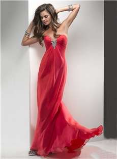 Boutique Sweetheart Beading Zipper Up Floor Length Evening Prom Dress