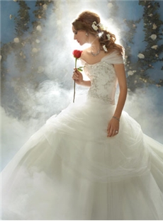 Grandeur Ball Gown Beaded Embroidery Corset Detachable Shrug Draped Net Pick Up Skirt Wedding Dress