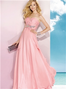 Boutique Sweetheart Beading Ruffles Floor Length Prom Dress