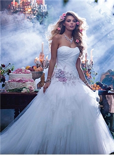 Elegant Ball Gown Sweetheart Neckline Beading Sequins Wedding Dress