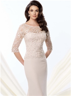 Elegant Embroidery Floor Length Evening Dress Mother Of The Bride Dress