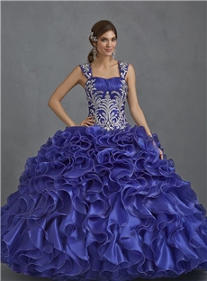 Luxurious Ball Gown Floor Length Straps Beading Quinceanera Dress