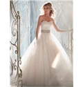 Charming Tulle Satin A Line Sweetheart Raised Waistline Wedding Dress