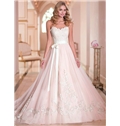 Elegant Tulle Sweetheart Neckline Natural Waistline A Line Wedding Dress