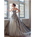 Gorgeous Tulle Ball Gown Sweetheart Neckline Dropped Waistline Wedding Dress