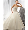 Stunning A Line Sweetheart Neckline Zipper Up Back Beaded Embroidery Wedding Dress