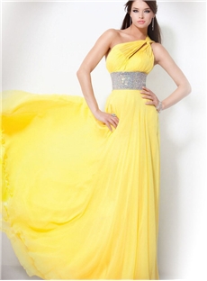 Attractive One Shoulder Floor Length Latest Bridesmaid Dresses