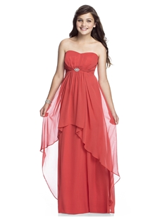 Chiffon Floor Length Junior Bridesmaid Dresses
