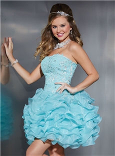 Adorable Embroidery Sweetheart Zipper Up Homecoming Sweet 16 Dress