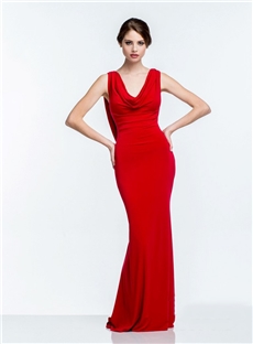 Luxurious Sheath Beading Back Floor Length Evening Dress