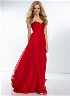 Adorable Sweetheart Beading A Line Floor Length Prom Homecoming Dress
