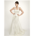 Fashion Sheath Haler Neck Zipper Up Back Beading Tulle Lace Wedding Dress