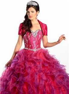 Luxurious Ball Gown Floor Length Strapless Beading Quinceanera Dress