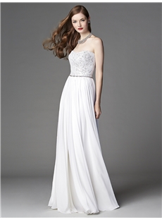 Chic And Simple Sweetheart A Line Lace Wedding Dress