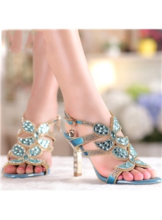 Luxrious Rhinestone Stiletto Sandals
