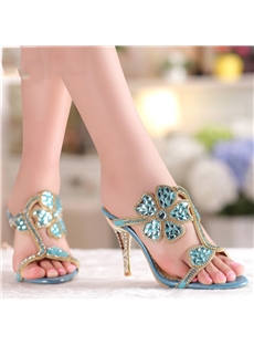 Luxrious Rhinestone Stiletto Sandals