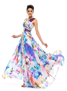 Boutique A Line Printing Summer Dress