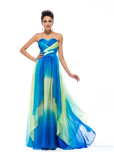 Elegant A Line Sweetheart Printing Summer Dress