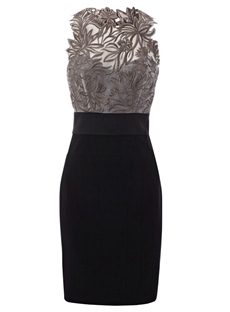 Cheap Delicate Round Neckline Sleeveless Embroidery Summer Dress