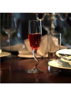 Curving Stem Glass Toating Flute