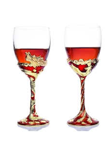 Luxurious Crystal Glass Toasting Flutes Set Of 2