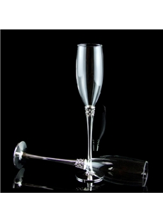Luxurious Crystal Theme Toasting Flutes Set Of 2