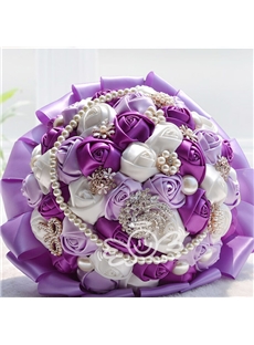 Luxurious Pearl Beading Shining Wedding Bouquet