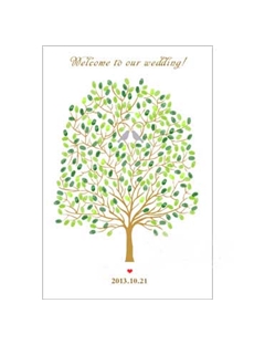 Personalized Love Birds Thumbprint Guest Signature Frames