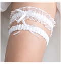 White Wedding Garter
