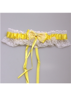 Free Size Bowknot Lace Color Wedding Garter