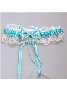 Free Size Bowknot Lace Color Wedding Garter