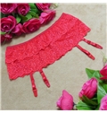 Loveable Nice Double Deck Adjustable Lace Wedding Garter