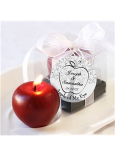 Red Apple Wedding Candle